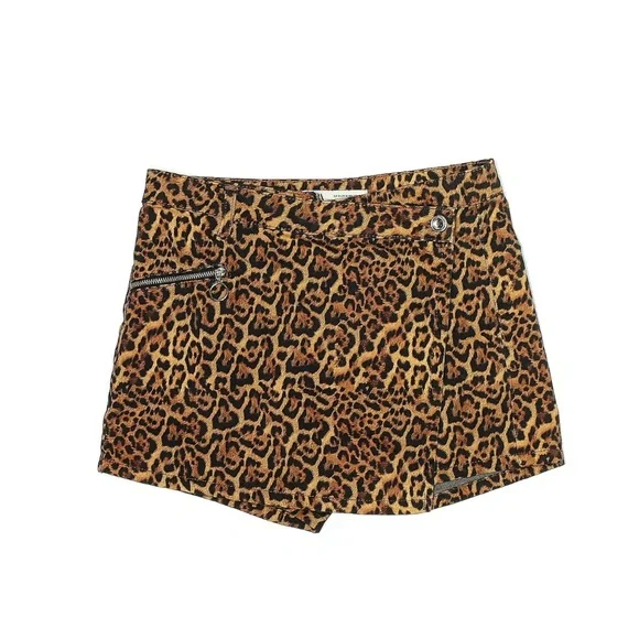 Zara Leopard Print Wrap Skort - Picture 3 of 14